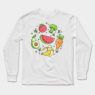 Good Food Good Mood Long Sleeve T-Shirt